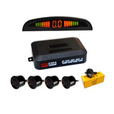 1 x RAW Customer Returns Aiuphing Car Parking Sensors, Universal 4 Parking Assistant Sensors with LED Color Display, Reversing Audio Alarm Kit Black  - RRP €14.33