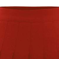 1 x RAW Customer Returns Dressystar Women s Stretchy Pleated Skirt Schoolgirl Solid Skater Tennis Short Cheerleader Skirt Red White Stripes M - RRP €21.49