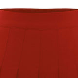 1 x RAW Customer Returns Dressystar Women s Stretchy Pleated Skirt Schoolgirl Solid Skater Tennis Short Cheerleader Skirt Red White Stripes M - RRP €21.49