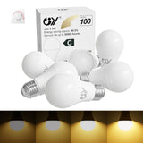 1 x RAW Customer Returns GY E27 LED Warm White Dimmable Light Bulb, 9.5W 3000K 1521 Lumen Warm White Lamp, Replaces 100W Halogen Bulb, Dimmable Energy Saving Lamps, 6 Pack - RRP €36.99