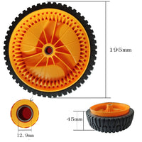 1 x RAW Customer Returns 2 pieces lawn mower drive wheel with bearing universal front wheel 53 teeth for McCulloch, Rally Craftsman Partner Electrolux and other lawn mowers - RRP €31.98