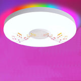 1 x RAW Customer Returns 4000LM Dimmable LED Ceiling Light with Bluetooth Speaker, 30W Flat LED Ceiling Chandelier with Remote Control and APP, for Living Room - RRP €39.99