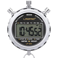 1 x RAW Customer Returns Digital Stopwatch, Laopao Handheld Large LCD Display Waterproof Daily Alarm 1 100 Seconds Precision Timer for Football Sports Training - RRP €25.99