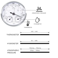 1 x RAW Customer Returns Analogue weather station, analogue weather station for indoor and outdoor use. Consists of barometer, thermometer and hygrometer, suitable for garden, bedroom, outdoor, easy to read - RRP €26.21