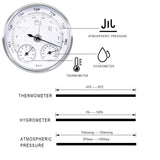 1 x RAW Customer Returns Analogue weather station, analogue weather station for indoor and outdoor use. Consists of barometer, thermometer and hygrometer, suitable for garden, bedroom, outdoor, easy to read - RRP €26.21