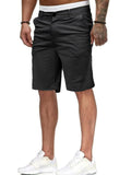 1 x RAW Customer Returns Uusollecy Shorts Men, Slim Fit Chino Shorts Men, Regular Fit Harlem Men s Shorts Summer with Pocket, Black L - RRP €33.26