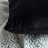 1 x RAW Customer Returns MIULEE velvet cushion cover pillowcase pillow covers sofa cushions decorative throw pillows couch cushions decorative cover cover decorative pillows for sofa living room bedroom set of 2 55 x 55 cm black - RRP €18.14