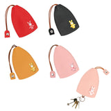 4 x Brand New Comioke Cute Key Bag 4PCS, PU Leather Key Bag Key Chain Case for Car Keys, Pull out Car Key Box - RRP €110.4