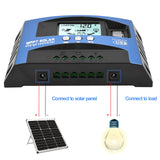 1 x RAW Customer Returns Diymore PWM Solar Charger Controller 100A Solar Charge Controller, 12V 24V Solar Charge Controller Auto Focus Tracking Solar Panel Charging Controller PWM Solar Panel Battery - RRP €28.01