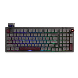 1 x RAW Customer Returns EPOMAKER RT100 Mechanical Keyboard Gasket with Customizable Display, Bluetooth 2.4G USB, Rotary Switch, Hot Swap, 5000mAh Battery, RGB for Win Mac Gaming Black US QWERTY , Wisteria Tactile Switch  - RRP €137.7