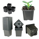 1 x RAW Customer Returns HYDROPLANETE Pots for Seedlings 3 Sizes Available 7x7 8x8 9x9cm Made in France Lots of 24, 50, 100 or 1000 units - Reusable Plastic Pots for seedlings and Young Plants. - RRP €18.58