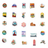 1 x RAW Customer Returns EUFFO Vintage Sticker Set 50 Pieces Travel Stickers for Suitcase Laptop Bicycle Scrapbook Motorcycle Skateboard Helmet Car Waterproof Aesthetic Decoration Sticker Bomb - RRP €7.04