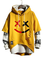 1 x RAW Customer Returns Hello MrLin Men s Techwear Hip Hop Hoodie Japanese Streetwear Patchwork Urban Jumper - RRP €37.3