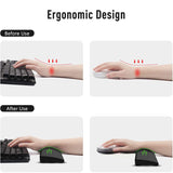 1 x RAW Customer Returns Wrist Rest for 104 Keys Full Size Keyboard Anti-Slip Rubber Feet Memory Foam Wrist Pad Support for Computer Laptop Typing Working Gaming 16.9 2.8 0.8 inch, Black - RRP €14.99