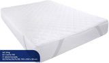 1 x RAW Customer Returns Utopia Bedding Quilted Mattress Topper 150 x 200 cm, Soft Microfiber Mattress Cover, Quilted Mattress Protector With Elastic Bands, 4 Corner Elastics Stretchable Up to 38 cm White  - RRP €24.99