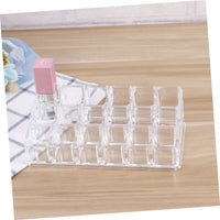 1 x Brand New minkissy Clear Acrylic Makeup Organizer Set of 3, Clear Lip Gloss Organizer, Lipstick Organizer, Clear Acrylic Makeup Display Holder - RRP €19.2