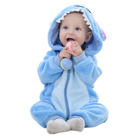 1 x RAW Customer Returns Unisex Baby Winter Romper Rabbit Tiger Sewing Animal Style Flannel Cosplay Halloween Costume Outfit - RRP €28.98