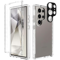 1 x RAW Customer Returns Leedia Full Body Compatible with S24 Ultra Case 360 Degree Cell Phone Case Galaxy S24 Ultra Shockproof Full Protection Case Transparent with Built-in Screen Protector Cover for Samsung Galaxy S24 Ultra 5G 6.8  - RRP €18.14