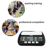 1 x RAW Customer Returns FCXJTU Chess Clock Digital Chess Timer for Board Games with Alarm, Professional Multifunctional Portable Chess Clock Timer, 2 AA Batteries Included Black  - RRP €22.18