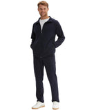 1 x RAW Customer Returns Morgenstern men s tracksuit house suit set jersey cotton polyester navy blue M - RRP €80.62