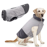 13 x Brand New Idepet Windproof Dog Coat Winter Warm Jacket, Anti-Snow Dog Clothes for Small and Large Dogs with Harness Hole Blue Pink Gray - RRP €312.78