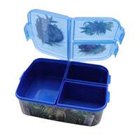 1 x RAW Customer Returns Various lunch box for kids, sandwich box with 3 compartments for daycare, children s lunch box with dividers made of BPA-free plastic, great gift for children Jurassic World  - RRP €10.98