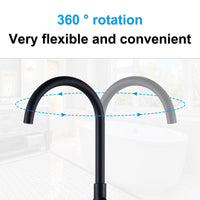 1 x RAW Customer Returns ARCORA freestanding bath faucet black, bathtub faucet made of copper stainless steel 360 swivel bathroom faucet floor mounting with hand shower for bath, freestanding bathtub - RRP €201.67