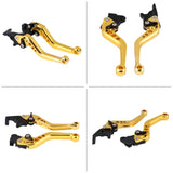 1 x RAW Customer Returns Keenso Motorcycle Clutch Brake Lever, 1 Pair CNC Aluminum Alloy Motorcycle Clutch Lever Drum Brake Lever Handle Golden  - RRP €17.2