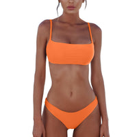 1 x RAW Customer Returns meioro Women s Swimwear Two Piece Low Rise Bikini Tankini Push Up Bikini Low Waist Dress - RRP €27.99