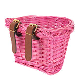 1 x Brand New EIRONA Children s Bicycle Handlebar Basket, Bicycle Basket Hanging Basket, Suitable for Boys and Girls, Children s Bicycle Accessories, Environmentally Friendly Handmade Rattan Basket, Pink - RRP €20.16