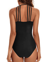 2 x Brand New JFAN Fan one-piece swimsuits for women summer sexy swimsuit women tummy control large size, black L - RRP €99.98