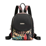 1 x RAW Customer Returns MULTIONS Fashion Mini Backpack Small Crossbody Bag Travel Shoulder Bags Waterproof Backpack Mini Shoulder Bags Leaves M - RRP €23.4