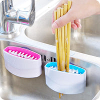 2 x Brand New 3Pcs Cleaning Scrubber Cutlery Cleaner Blade Cleaner Kitchen Washing Brush Cutlery Cleaning Brush Double Sided Scrubber Random Color - RRP €38.4