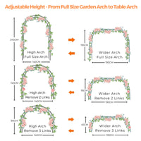 1 x RAW Customer Returns Mr. Ton Garden Arch, Wedding Arch, Indoor Outdoor Garden Pergola, Various Climbing Plants, Height 7 8 x Width 4 5cm - RRP €32.99