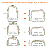 1 x RAW Customer Returns Mr. Ton Garden Arch, Wedding Arch, Indoor Outdoor Garden Pergola, Various Climbing Plants, Height 7 8 x Width 4 5cm - RRP €32.99