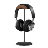 1 x RAW Customer Returns QinCoon Headphone Holder, Walnut and Aluminum Gaming Headset Stand with Solid Base, Heavy Duty for All Headphones Black  - RRP €35.19