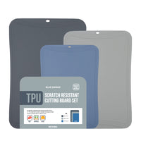 1 x RAW Customer Returns BLUE GINKGO TPU Cutting Boards - Set of 3 Scratch-Resistant Flexible Cutting Boards for the Kitchen Thin Cutting Boards Made in Korea - RRP €32.45