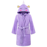 1 x RAW Customer Returns WYTbaby Bathrobe Children s Hoodie Blanket 100 Cotton Pockets Soft and Absorbent Children s Bathrobe Girls Boys Purple - RRP €28.22