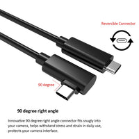 1 x RAW Customer Returns Easy Hood USB C Cable 5M Cable USB C to USB C 90 Degree USB 3.2 Gen Type C Data Cable 4K 60Hz Video Transfer for Sony A7C A7SIII A7RIV A7III A7RIII Canon EOS R RP G5X Mark II G7X Mark III Fuji XT3 XT4 - RRP €23.76