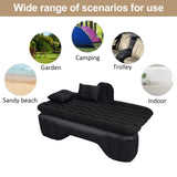 1 x RAW Customer Returns Sinbide Car Mattress, SUV Car Air Mattress with Pump, Inflatable Camping Bed Combo for Car Back Seat, Split Flocked Surface Air Bed for Travel Camping Outdoor Gray  - RRP €35.28