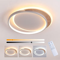 1 x RAW Customer Returns FANLG LED Ceiling Lamp Bedroom, 40cm LED Ceiling Light Dimmable 3000K-6000K Ceiling Lamp Wood 24W Modern Ceiling Light for Bedroom Living Room Balcony Kitchen Children s Room - RRP €74.14