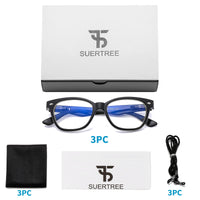 1 x RAW Customer Returns Suertree 3 Pack Reading Glasses Blue Light Filter Glasses Unisex Eyewear Reading Aid Computer Glasses UV Blocked Reading Glasses Black 1.0X 631 - RRP €20.16