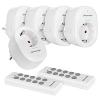 1 x RAW Customer Returns DEWENWILS Wireless Socket with Remote Control, Plug-In On Off Wireless Wall Switch, No Cable Required, 3680W, Expandable Light Switch for Holiday Decoration, 30M Range, White - RRP €33.56