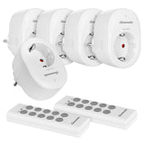 1 x RAW Customer Returns DEWENWILS Wireless Socket with Remote Control, Plug-In On Off Wireless Wall Switch, No Cable Required, 3680W, Expandable Light Switch for Holiday Decoration, 30M Range, White - RRP €33.56