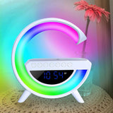 1 x RAW Customer Returns Anna Flowers 5 in 1 Wireless Night Lamp with 15W Fast Charging Bluetooth Speaker with Wireless Charging FM Radio and Alarm Clock for Home Office Bedside Decorative Lights - RRP €22.62