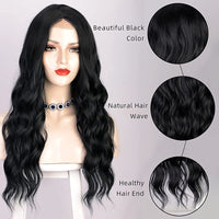 1 x RAW Customer Returns Wig Black Women s Wig Long Curly Natural Wig For Women Everyday Anime Cosplay Costume Party Halloween Carnival No Lace 019G - RRP €28.22