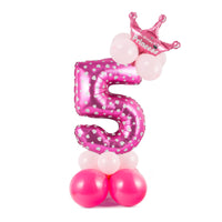 1 x RAW Customer Returns 5 Years Foil Balloons Number Foil Balloons Pink 115cm Large Foil Balloons Numbers 5 Birthday Decoration Balloon - RRP €6.71