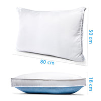 1 x RAW Customer Returns Comfier Sleep Cooling Pillow for Sleeping Standard Size 50x80 cm Cooling Pillow for Sleeping and Cervical Pillow for Double Season Ultra Soft Microfibre - RRP €24.95