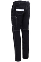 1 x RAW Customer Returns Worker Stretch Work Trousers - Elastic Men Women Unisex Work Trousers with Multifunctional Pockets - Stretch Work Trousers Cotton - Black 2XL - RRP €48.99