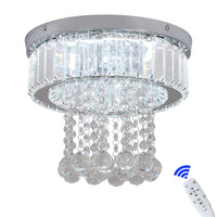 1 x Brand New Deckrico Crystal Chandelier LED Ceiling Lamp Modern Chandelier with Dimming Function and Remote Control Lighting for Dining Room Bedroom and Kitchen Dimmable  - RRP €20.4